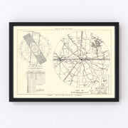Maxwell Air Force Base Vicinity Vintage Map 1952