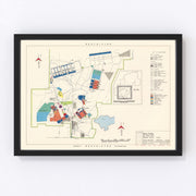 Wolters Air Force Base Vintage Map 1951