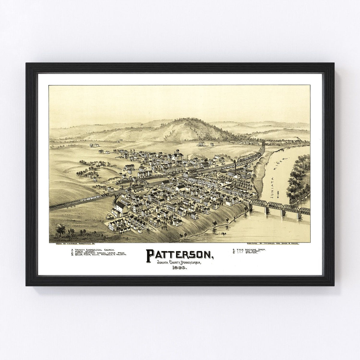 Patterson Vintage Map 1895