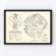 Dover Air Force Base Vicinity Vintage Map 1952
