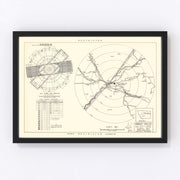 Great Falls Air Force Base Vicinity Vintage Map 1951