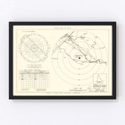 Mountain Home Air Force Base Vicinity Vintage Map 1952