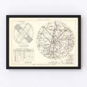 Westover Air Force Base Vicinity Vintage Map 1951