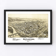 Mifflintown Vintage Map 1895