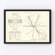 Biggs Air Force Base Vicinity Vintage Map 1951