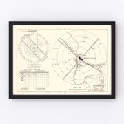 Davis-Monthan Air Force Base Vicinity Vintage Map 1951