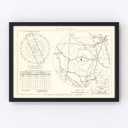 Gray Air Force Base Vicinity Vintage Map 1951