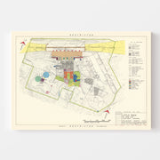 Vintage Map of Little Rock Air Force Base, 1952