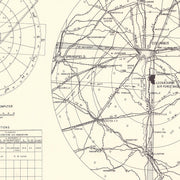 Vintage Map of the Lockbourne Air Force Base Vicinity, 1951