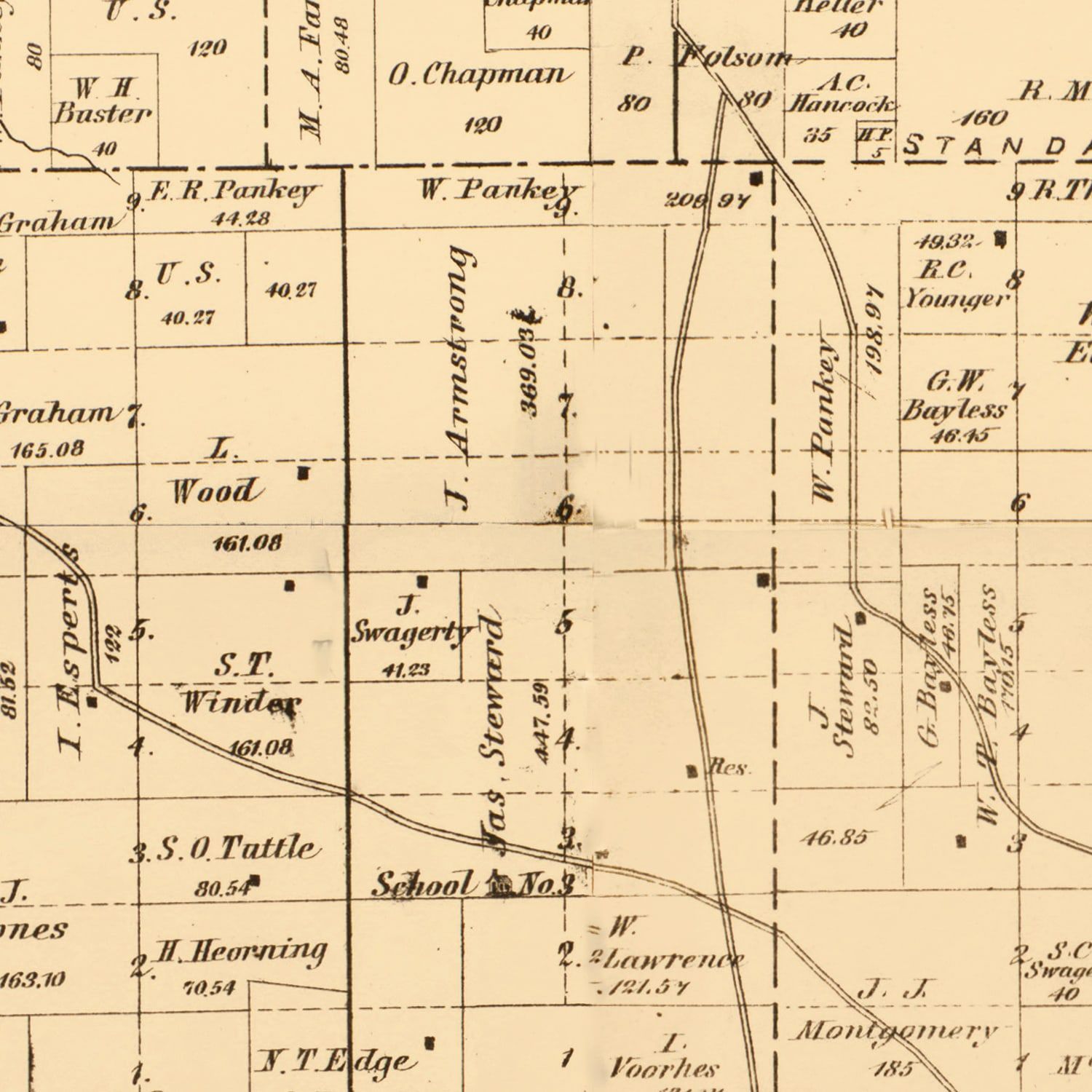 Vintage Map of Cedar County, Missouri 1879 by Ted's Vintage Art