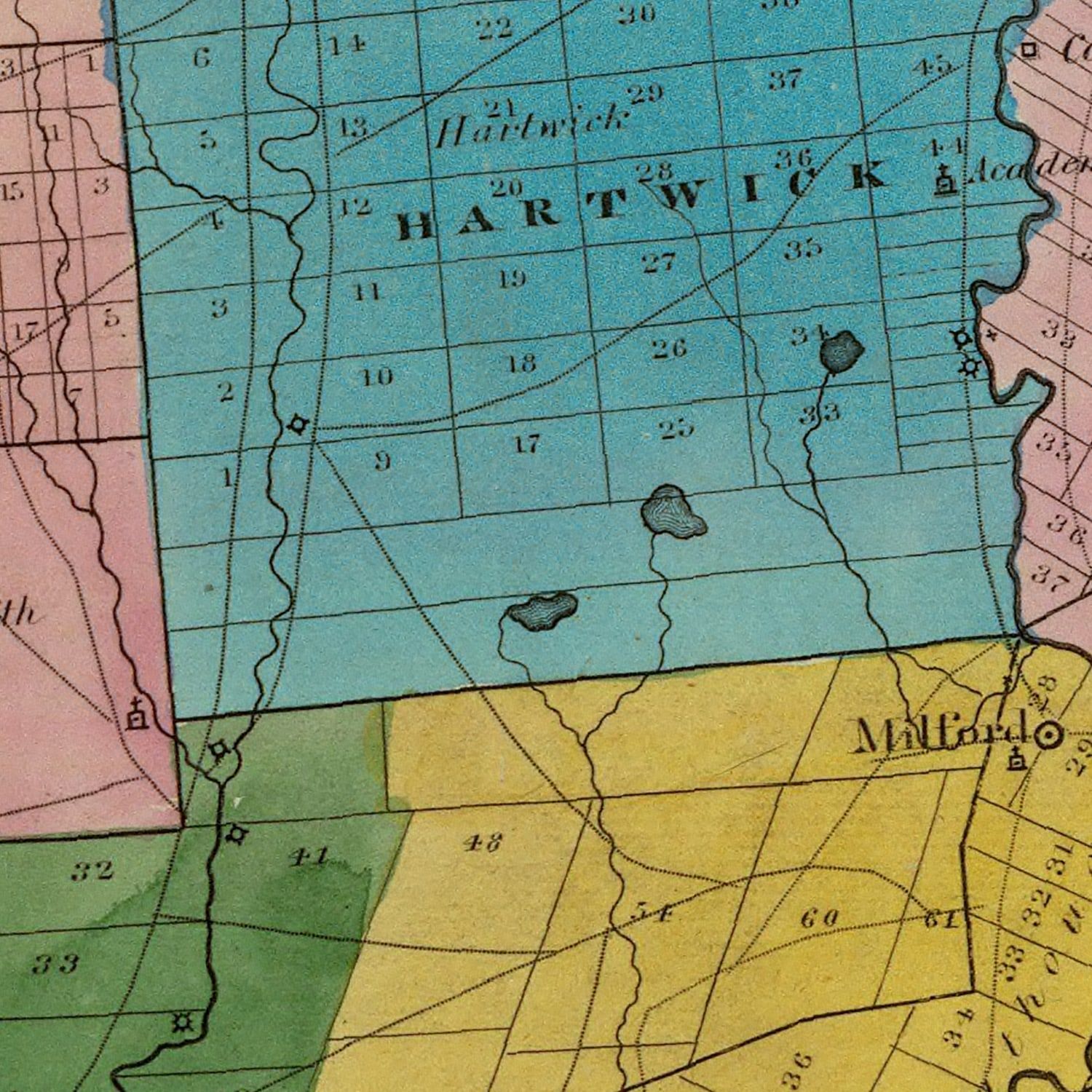 Vintage Map Of Otsego County New York 1829 By Ted S Vintage Art   4710 3 