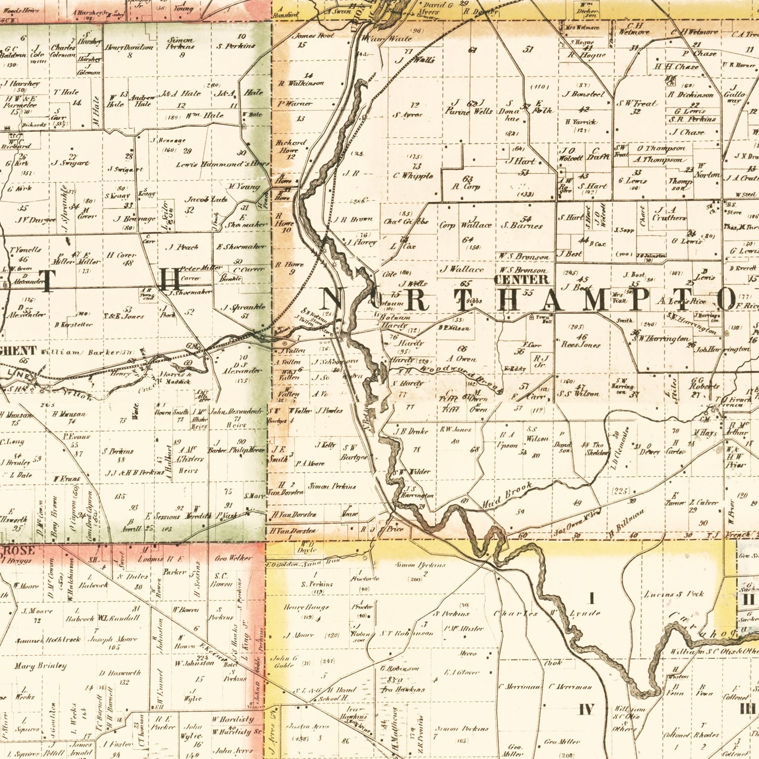 Vintage Map of Summit County, Ohio 1856 by Ted's Vintage Art