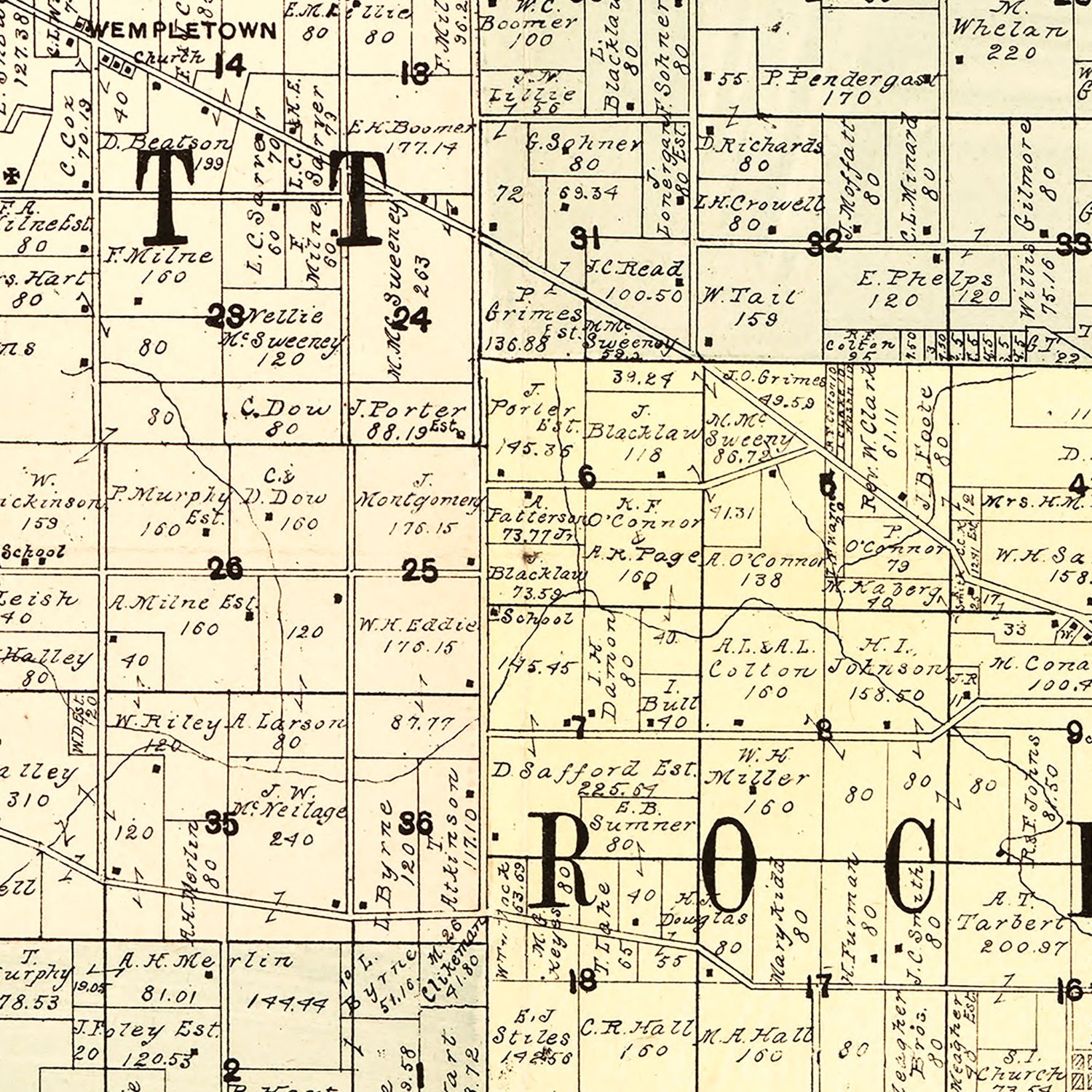 Vintage Map Of Winnebago County Illinois 1902 By Teds Vintage Art 0069