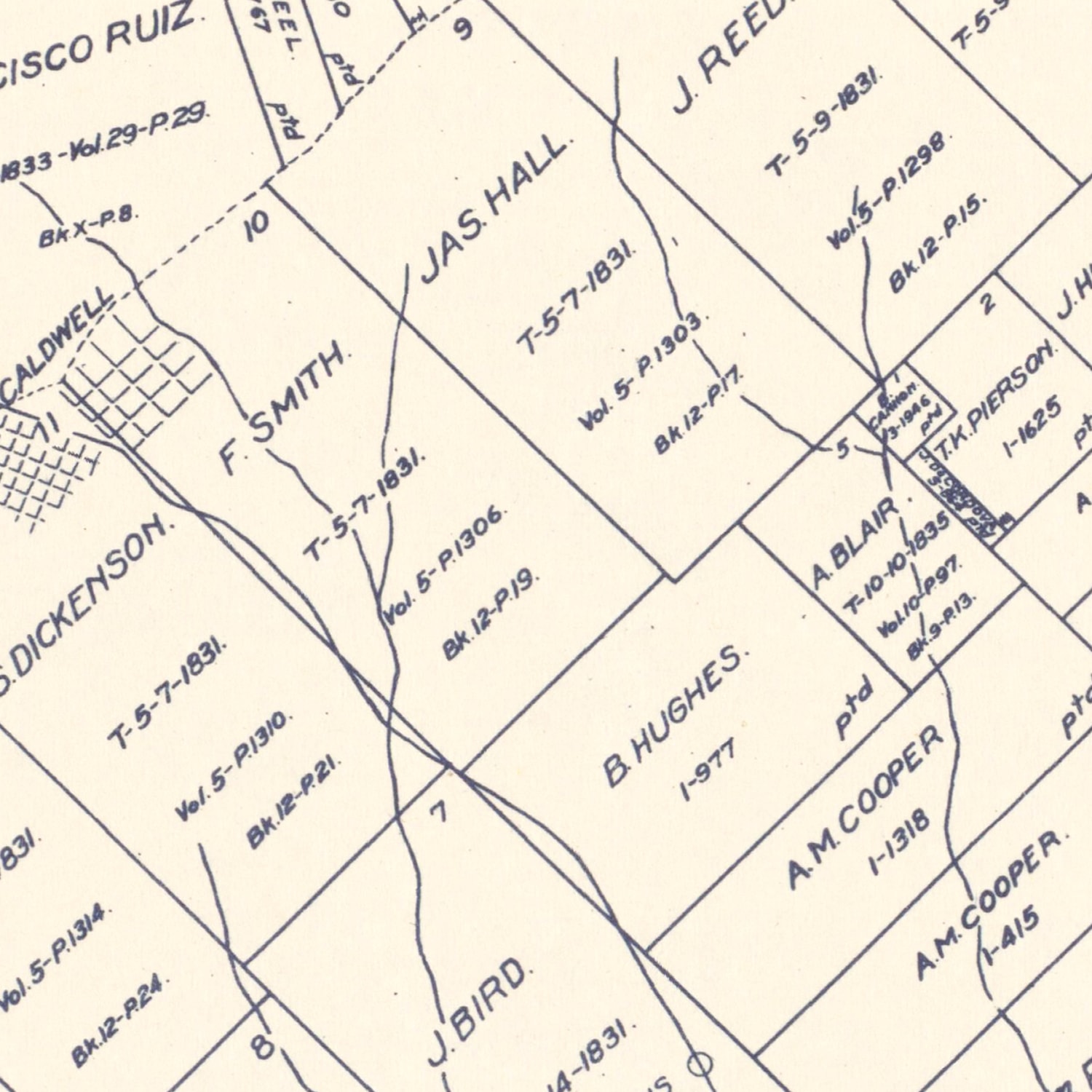 Vintage Map of Burleson County, Texas 1920 by Ted's Vintage Art