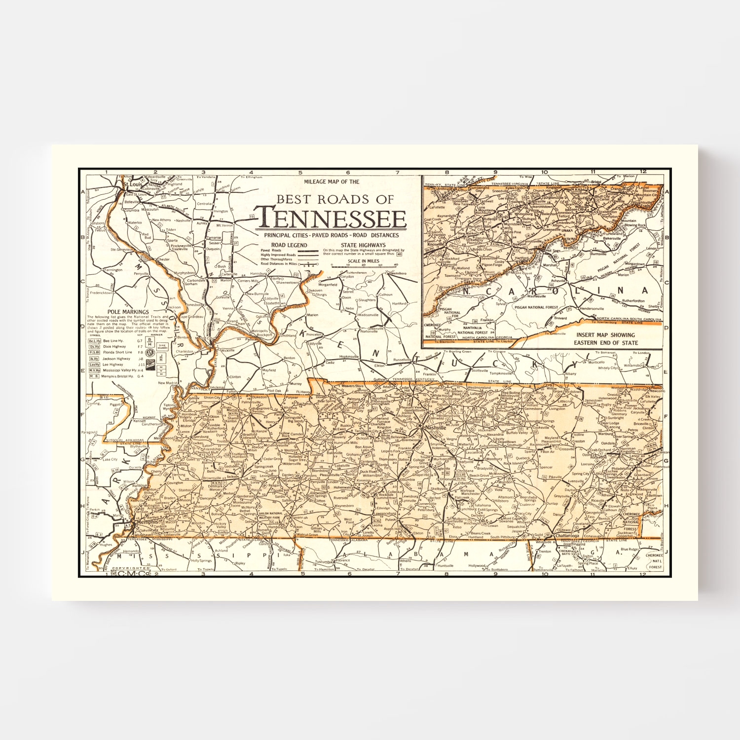 Chuckle Map of TENNESSEE Vintage Map Cartoon Print Tennessee Map Gallery Wall Art Housewarming Gift for Birthday Wedding outlet Anniversary Map