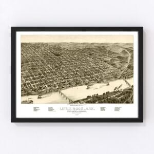 Little Rock Map 1887