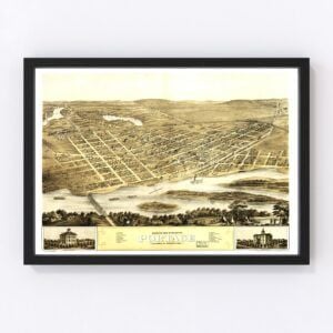 Portage Map 1868