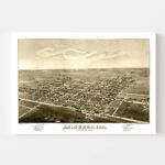 Vintage Map of Abingdon, Illinois 1874 11