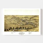 Vintage Map of Blairstown, Iowa 1868 11