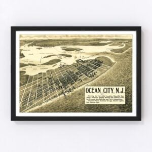 Vintage Map of Ocean City, New Jersey 1903