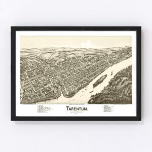 Vintage Map of Tarentum, Pennsylvania 1901
