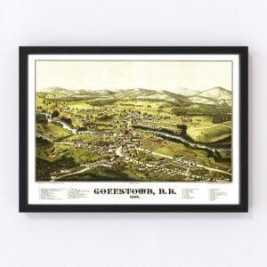 Vintage Map of Goffstown, New Hampshire 1887