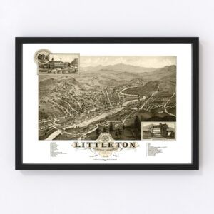 Vintage Map of Littleton, New Hampshire 1883