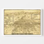 Vintage Map of Colorado Springs, Colorado 1909 11