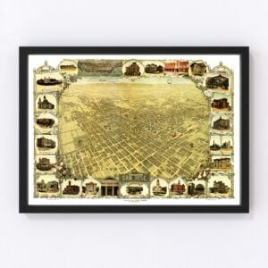 Vintage Map of San Jose, California 1901
