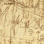 Vintage Map of Llano County, Texas 1875