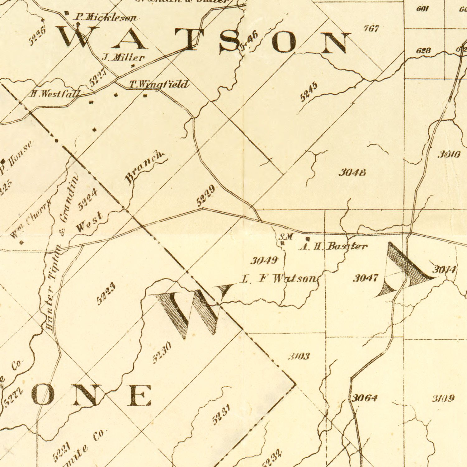 Vintage Map of Warren County, Pennsylvania 1882