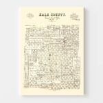 Vintage Map of Hale County, Texas 1892 11
