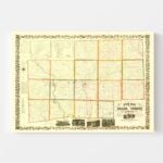 Vintage Map of Stark County, Ohio 1850 11