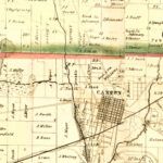 Vintage Map of Stark County, Ohio 1850 12
