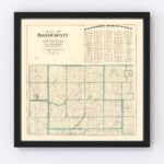 Isanti County Plat Map Vintage Map Of Isanti County, Minnesota 1898 By Ted's Vintage Art