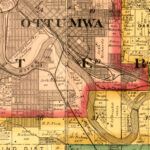 Vintage Map of Wapello County, Iowa 1893