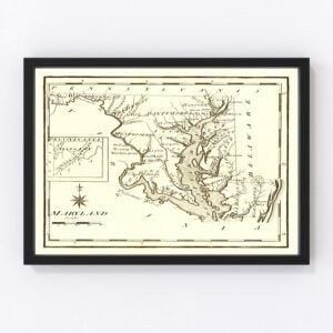 Vintage Map of Pennsylvania, 1795