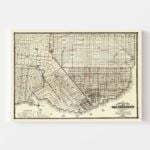 Vintage Map of San Francisco, California 1866 11