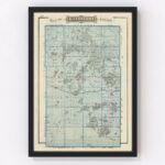 Vintage Map of Kandiyohi County Minnesota, 1874 9