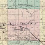Vintage Map of Waupaca County Wisconsin, 1878 12