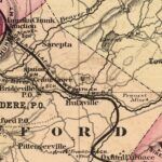 Vintage Map of Warren County New Jersey, 1872