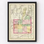 Vintage Map of Grand Traverse County Michigan, 1873 9