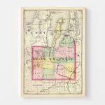 Vintage Map of Grand Traverse County Michigan, 1873 11