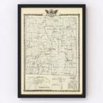 Vintage Map of Jasper County Illinois, 1876 9