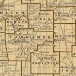 Vintage Map of Illinois, 1842 12