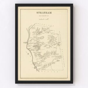 Vintage Map of Stratham, New Hampshire 1892