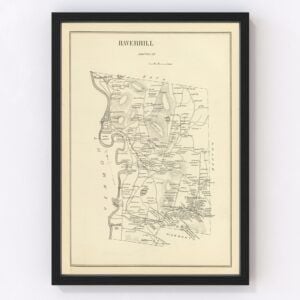 Vintage Map of Haverhill, New Hampshire 1892