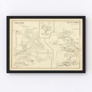 Vintage Map of Alexandria, New Hampshire 1892