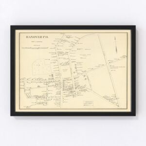 Vintage Map of Hanover, New Hampshire 1892