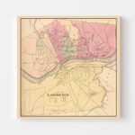 Vintage Map of Lawrence, Massachusetts 1871 11